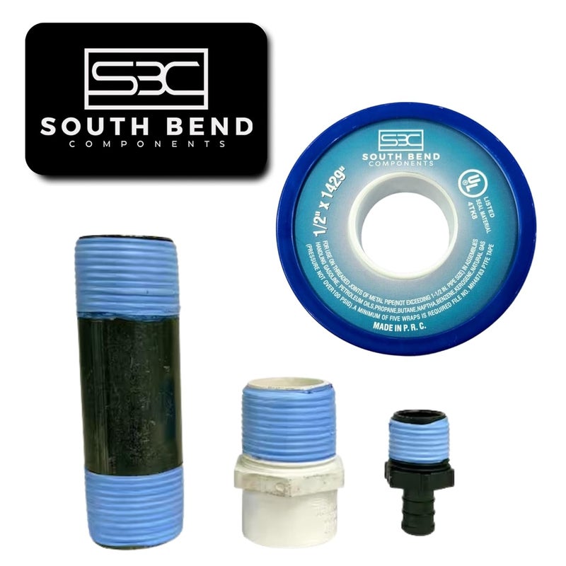 Sb Components 1/2 Inch x 1429 Inch 70885 PTFE Thread Seal Tape – Teflon Tape for Plumbing, Gas, Water, and Air Systems | Leak-Proof, Durable Thread Tape for Metal and Plastic Pipes (1-Pack) - Image 3
